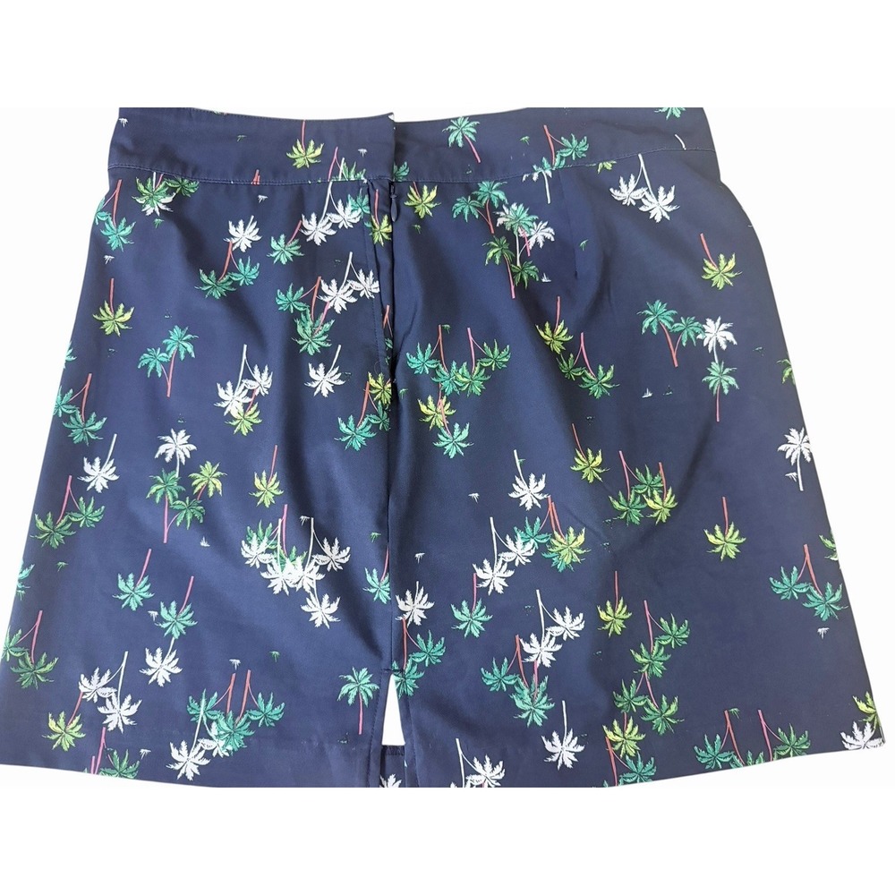 Izod Golf Skort Womens 6 Navy Palm Trees Colorful Court Athletic Sports
